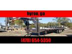 2022 Delta 35 ft gooseneck deckover mega ramp work trailer