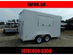 2022 Freedom Trailers 7X14 White Finished Interior Electrical ac base co