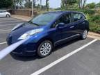 2017 Nissan Leaf Blue, 37K miles