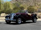 1952 MG TD Maroon and Black Convertible