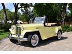 1949 Willys Jeep Willys Jeepster Hertz Cloth Convertible top imply Stunning