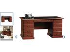 Cherry Executive Office Furniture 3 Piece Set with Locks