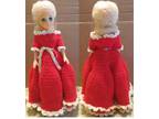 Barbie Clone Doll in Red Crochet Dress with White Trim & Shoes