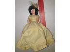Vintage "Dress Me" doll in a yellow dress