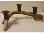 Resin Antler Brass Candle Holder / Candelabra
