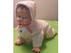 Toy battery oper crawling baby doll