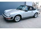 1989 Porsche 911 Leather Silver Manual Cabriolet