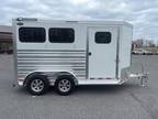 2024 Cimarron Trailers 2H SLANT RTG BP Horse Trailer