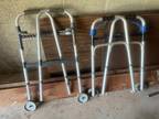 ADULT FOLDING WALKER with wheels, GOOD CONDITION