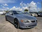 2005 BMW 6 Series 645Ci Convertible 2D