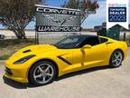 2014 Chevrolet Corvette Coupe 3LT, NAV, Auto, Glass Top, Chromes, 51k!