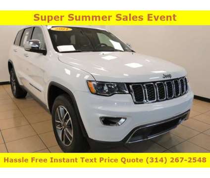 2021 Jeep Grand Cherokee Limited is a White 2021 Jeep grand cherokee Limited Car for Sale in Saint Louis MO