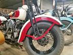1940 Harley Davidson Knucklehead El White Red