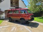 1987 Volkswagen Vanagon Van Red 4WD Manual