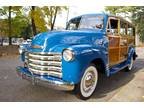 1950 Chevrolet Suburban Highlander Woodie Blue Wood