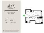 The Alyx at Echelon Seaport - FP 42: 1 Bed / 1 Bath