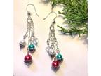Cascading Christmas Pearls Earrings