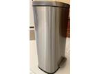 Step-Open 8-Gallon Chrome Trashcan