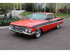 1961 Chevrolet Impala Manual Coupe Red Resto Mod