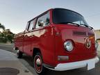 1968 Volkswagen Double Manual Red Extended Cab