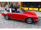 1969 Porsche 911S Red Soft Window Targa