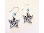 Silver Chainmaille Star Earrings