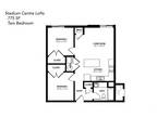 Stadium Centre Lofts - Two Bedroom, One Bathroom