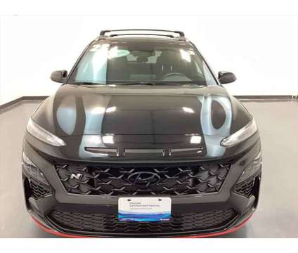2023 Hyundai Kona N Kona N is a Black 2023 Hyundai Kona SUV in Waterloo IA