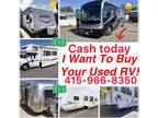 WANTED we pay cash for RV motorhome class A B C travel trailer toy hauler 5th