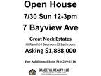 Open House in Great Neck! Sunday 7/pm