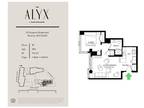 The Alyx at Echelon Seaport - FP 35B: 1 Bed / 1 Bath (ADA - HI)