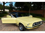 1967 Ford Mustang GT Yellow 390 V8