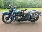 1942 Harley-Davidson Blue FL Knucklehead