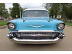 1957 Chevrolet Bel Air 150 210 Coupe Tropical Turquoise