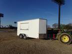 2022 Rock Solid Cargo 7X14 X7 White Concession Trailer Basic Ready To Ro New