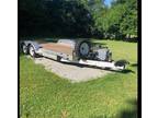 H and H Aluminum power tilt car or equipment trailer