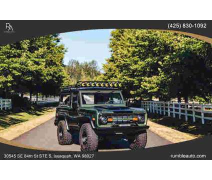 1971 Ford Bronco for sale is a Green 1971 Ford Bronco Classic Car in Issaquah WA