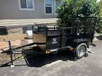 2015 5x8 Tall Metal Side Utility Trailer