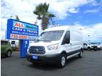 2017 Ford Transit T-250 Medium Roof Cargo Van with Shelves & Drop Down Ladder