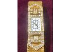 Audemars Piguetnt "Charleston" 18k Gold Diamond Bezel & Dial Womens Windup Watch