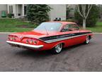 1961 Chevrolet Impala Manual Coupe Red Resto Mod