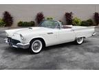 1957 Ford Thunderbird E Code Dual Convertible White Ford O Matic