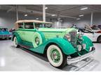 This 1934 Packard Twelve Dietrich Convertible Sedan Green
