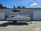 2024 Avalon VLS 21 Quad Lounge White Flake Metallic Boat for Sale