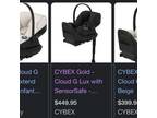 Cybex Gold Cloud G Car Seat/ Base-NEW IN BOX-OBO