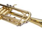 New Beginner Gold Lacquer Brass Bb Trumpet W/ Case for Student School Band