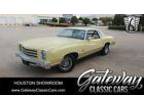 1976 Chevrolet Monte Carlo Yellow 1976 Chevrolet Monte Carlo 350 CID V8 3-Speed