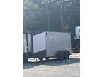 2023 Tailor-Made Trailers 6 Wide Enclosed 6x12 tandem Silver with blackout