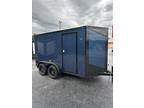 2023 Tailor-Made Trailers 6 Wide Enclosed 6x12 tandem Indigo blue with blackout