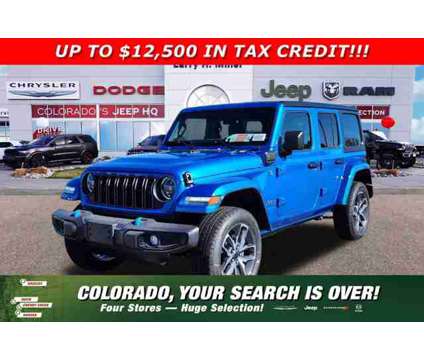 2024 Jeep Wrangler 4xe Sport S is a Blue 2024 Jeep Wrangler Car for Sale in Denver CO